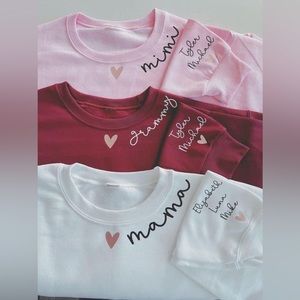 Mama Grammy mini crew neck sweatshirts